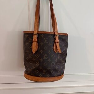 Louis Vuitton Brown Monogram Tote with Vachetta Leather